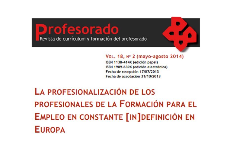 La profesionalización de los profesionales de la formación para el empleo en constante (in) definición en Europa 