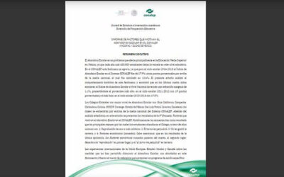 Informe de factores que motivan el abandono escolar en el CONALEP